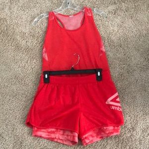 Red UMBRO workout set